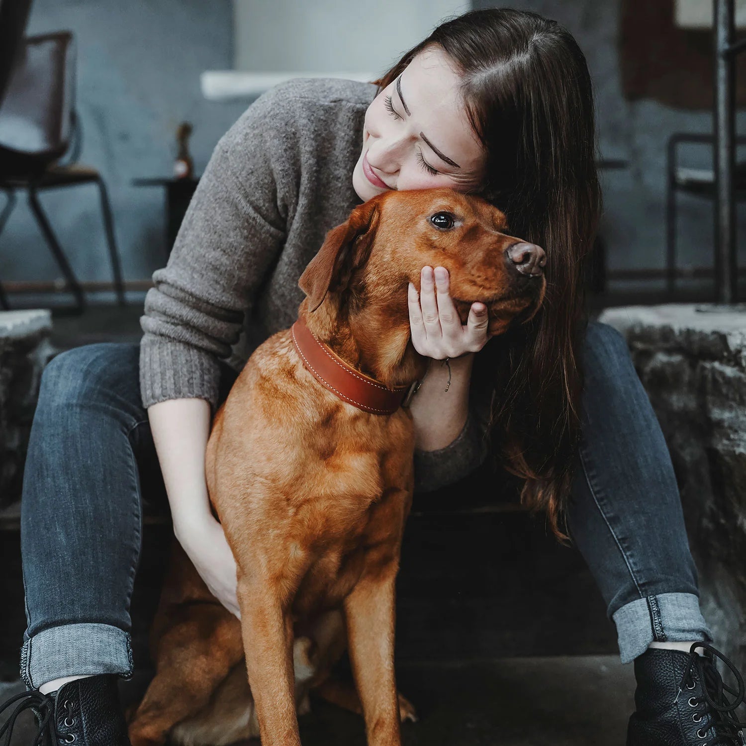 HUNTER - AALBORG SPECIAL hondenhalsband - rundsleder