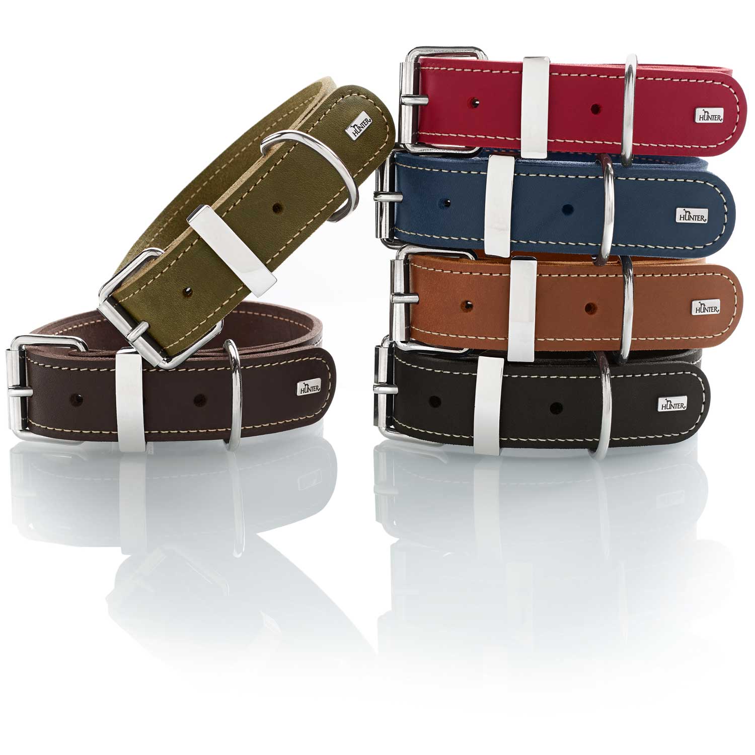 HUNTER - AALBORG SPECIAL hondenhalsband - rundsleder